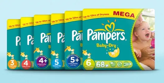 Buy Pampers Baby Dry Diapers in bulk